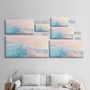 Ocean Wave Painting, Coastal Wall Art, Surf Wall Art, Nautical Decor, Framed Canvas Print, Seascape Painting, Extra Wide Art