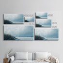 Seascape painting, coastal wall art, framed canvas print, beach painting, nautical decor, extra wide art, panoramic wall art
