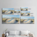 Marsh Painting, Coastal Landscape Art, Nautical Wall Art, Rustic Art, Framed Canvas Print, Extra Wide Art, Nature Inspired Artwork
