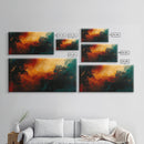 Moody Abstract Art, Dark Romance Painting, Ozymandias Art, Framed Canvas Print, Rustic Decor, Textured Canvas, Bold Art Statement