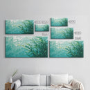Kelp Forest Art, Coastal Landscape Art, Nautical Wall Art, Framed Canvas Print, Ocean Inspired Artwork, Blue and Green Wall Art