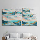 Open Road, Ocean View Highway, Coastal Landscape, Nautical Painting, Lake Tahoe Art, Panoramic Art, Canvas Print, Horizontal Art