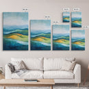 Rolling Hills, Mountain Painting, Canvas Print, Landscape Art, Southwest Wall Art, Rustic Decor, Minimalist Art, Gift Idea