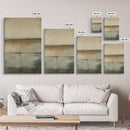 Neutral Abstract Framed Canvas Print Modern Minimalist Wall Art, Earth Tone Painting, Contemporary Office Art, Scandinavian Home Decor