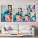 Coastal Camping, Joshua Tree Art, Coastal Cowgirl Wall Art, Outdoor Painting, Nautical Decor, Above Sofa Art, Canvas Print