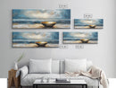Ocean Bowl Framed Canvas Print, Coastal Zen Wall Art, Beach Minimalist Home Decor, Tranquil Seascape Art, Modern Nautical Wall Decor