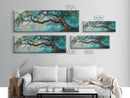 Ancient Oak Tree Framed Canvas Print - Moody Nature Wall Art, Dreamy Landscape Painting, Rustic Living Room Decor, Boho Tree Artwork