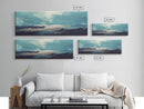 Moody Ocean Canvas Print Coastal Seascape Art, Abstract Blue Water Painting, Home Decor, Living Room Wall Art, Ocean Wall Art