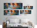 Ripple Effect Painting Abstract Water Reflection Wall Art Tranquil Zen Artwork Fluid Modern Decor Office Canvas Print