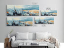 Wild Prairie Landscape Framed Canvas Print Rustic Nature Art, Modern Country Wall Decor, Warm Earth Tone Painting, Farmhouse Style
