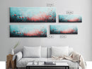 Dreamy Floral Poppy Field Canvas Print, Boho Wall Art, Nature Botanical Decor, Feminine Aesthetic Painting, Bedroom Wall Art