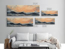 Stormy Ocean, Dramatic Sea Painting, Moody Coastal Wall Art, Nautical Decor, Canvas Print, Sunset Waves, Living Room Artwork