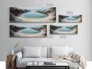 Hidden, Lagoon, Secluded, Beach, Canvas Print, Coastal Escape Art, Tranquil Water Scene, Bedroom Wall Art, Ocean Painting