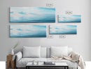 Serene Ocean Horizon Canvas Print Minimalist Beach Wall Art Tranquil Coastal Decor Calming Seascape Painting Zen Gift