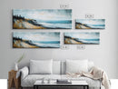 Coastal Cliff View Canvas Print Modern Landscape Painting, Minimalist Seascape Wall Art, Nature Theme Decor, Ocean View Artwork
