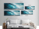 Turquoise Ocean Wave Canvas Print Coastal Photography Wall Art, Large Beach House Decor, Modern Living Room or Office Art, Gift Idea