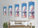 Coastal Clouds, Beach Landscape, Ocean Wall Art, Canvas Print, Blue Sky, Minimalist Home Decor, Living Room Art, Nautical Aesthetic