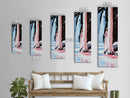 Waterfall Serenity, Nature Wall Art, Ethereal Woman Painting, Peaceful River Scene, Romantic Pastel Decor, Bohemian Home, Canvas Print