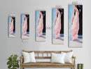 Flowing Dress, Elegant, Soft, Canvas Print, Feminine Art, Romantic Wall Decor, Modern Aesthetic, Pastel Minimalist Painting