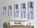 Feathered Totem, Tribal, Dreamy, Canvas Print, Boho Wall Art, Ethereal Painting, Spiritual Decor, Modern Artistic Decor