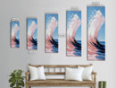 Ocean Wave, Abstract Seascape, Coastal Art, Framed Canvas Print, Modern Beach Wall Art, Minimalist Wave Painting, Living Room Wall Art