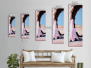Desert Arch, Pink Sand, Minimalist Landscape, Framed Canvas Print, Boho Wall Art, Southwest Decor, Living Room Art, Nature Inspired