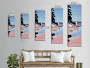 Lakeside Path, Sand Dunes, Coastal Horizon, Canvas Print, Beach Wall Art, Nature Inspired Decor, Serene Landscape, Boho Aesthetic