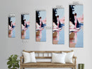 Serene Lake View, Reflection Art, Tranquil Scene, Minimalist Aesthetic, Framed Canvas Print, Nature Wall Art, Bedroom Decor, Pastel Tones
