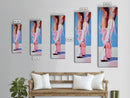 Pink Cowboy Boots, Western Aesthetic, Fashion Art, Canvas Print, Cowgirl Wall Art, Feminine Decor, Boho Style, Chic Bedroom Artwork