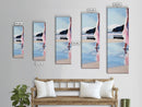 Woman by Ocean, Coastal Art, Canvas Print, Romantic Seascape, Minimalist Decor, Modern Art, Pastel Beach Scene, Living Room Wall Art