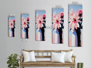 Soft Petals, Pink Floral, Spring Blooms, Canvas Print, Romantic Wall Art, Boho Flower Decor, Feminine Aesthetic, Bedroom Wall Art