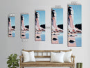 Cliffside Beauty, Ocean Landscape, Coastal Home Decor, Beach Wall Art, Modern Seascape, Framed Canvas Print, Minimalist Style