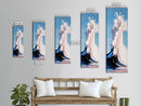 Surreal Wave Art, Blue Ocean Decor, Nature Aesthetic, Framed Canvas Print, Modern Coastal Print, Seaside Room Decor, Nautical Wall Art