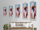 Quirky Crustacean Art, Bold Seafood Print, Coastal Decor, Framed Canvas Print, Playful Ocean Aesthetic, Kitchen Wall Art, Nautical