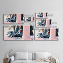 Palm Tree Painting, Coastal Tropical Art, Minimalist Summer Aesthetic, Soft Pastel Beach Decor, Boho Home Wall Art, Canvas Print