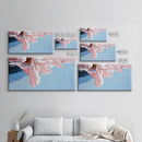 Water Reflection, Feet, Soft Tones, Canvas Print, Minimalist Art, Dreamy Aesthetic, Bedroom Wall Art, Modern Home Decor, Calm Atmosphere