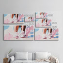 Water Feet, Splashes, Canvas Print, Minimalist Art, Dreamy Aesthetic, Serene Bedroom Decor, Modern Home Wall Art, Beach Inspired Design