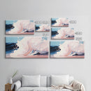 Powerful Wave, Ocean Art, Beach Decor, Coastal Living, Seascape Painting, Nautical Theme, Modern Abstract, Blue Wall Art, Canvas Print
