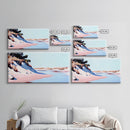 Sandy Riverbank, Minimalist Nature Art, Soft Pastel Landscape, Warm Earthy Print, Rustic Home Decor, Boho Wall Art, Framed Canvas Print