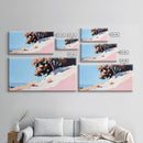 Sunlit Hill, Nature Wall Art, Serene Desert Scene, Warm Earthy Tones, Cozy Boho Decor, Relaxing Landscape Painting, Framed Canvas Print