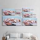 Seashell Bowl, Coastal Still Life, Beach House Decor, Ocean Aesthetic, Nautical Kitchen Wall Art, Minimalist Art, Canvas Print, Summer Vibes