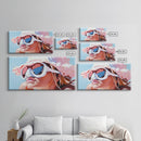 Summer Girl, Beach Art, Coastal Canvas Print, Sun Lover Wall Decor, Boho Wall Art, Vibrant Painting, Relaxing Wall Art, Living Room Decor