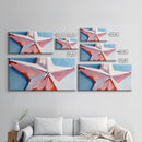 Star Ornament, Festive Art, Framed Canvas Print, Christmas Wall Decor, Holiday Aesthetic, Minimalist Festive Painting, Modern Home Art