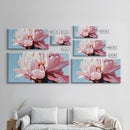 Peony Bloom, Floral Wall Art, Feminine Aesthetic, Modern Minimalist, Blush Pink Painting, Framed Canvas Print, Bedroom or Office Decor