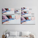Canyon Landscape, Desert Painting, Western Wall Art, Nature Inspired Decor, Earth Tone Artwork, Framed Canvas Print, Boho Home Aesthetic