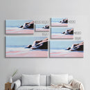 Ocean Breeze, Rolling Waves, Beach Escape, Canvas Print, Coastal Wall Art, Living Room Decor, Nautical Painting, Blue Seaside Art