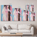 Woman Holding Tree, Abstract Portrait, Canvas Print, Feminine Art, Modern Wall Decor, Minimalist Wall Art, Aesthetic Painting