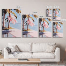 Palm Trees, Tropical Vibes, Beach Art, Canvas Print, Coastal Decor, Vacation Aesthetic, Living Room Wall Art, Boho Island Artwork
