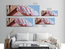 Seashell Bracelet, Coastal Jewelry, Ocean Inspired Art, Framed Canvas Print, Boho Decor, Minimalist Aesthetic, Summer Wall Artwork