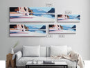 Lake Reflection, Serene Nature, Framed Canvas Print, Minimalist Wall Art, Living Room Decor, Blue Tones, Tranquil Home Aesthetic